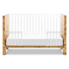 NW26101CKBU,Nursery Works,Altair Crib in Clear Acrylic with Burl