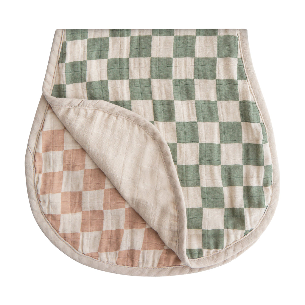 MBC-205, Organic Cotton Muslin Burp Cloth 2-Pack