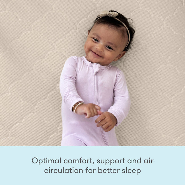 N/A, Newton 2-Stage Baby Crib Mattress in Sand