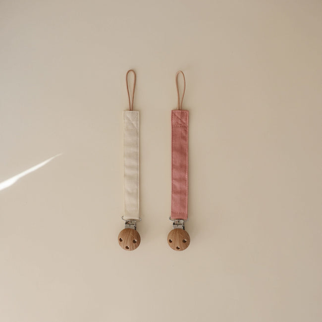LPC-104, Linen Pacifier Clip 2-Pack