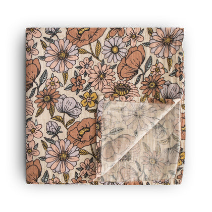 MS-244, Organic Cotton Muslin Swaddle Blanket