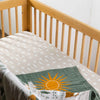 T27035,Babyletto,Beach Bum Muslin Crib Sheet in GOTS Certified Organic Cotton