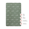 T27136,Babyletto,Ocean Waves Muslin Mini Crib Sheet in GOTS Certified Organic Cotton