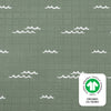 T27137,Babyletto,Ocean Waves Quilted Muslin Changing Pad Cover in GOTS Certified Organic Cotton