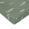T27137,Babyletto,Ocean Waves Quilted Muslin Changing Pad Cover in GOTS Certified Organic Cotton