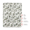 T28233,Babyletto,Olive Branches Muslin All-Stages Midi Crib Sheet in GOTS Certified Organic Cotton