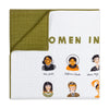 T28439,Babyletto,Women In History Muslin Quilt in GOTS Certified Organic Cotton