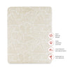 T29233,Babyletto,Oat Stripe Muslin All-Stages Midi Crib Sheet in GOTS Certified Organic Cotton