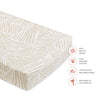 T29237,Babyletto,Oat Stripe Quilted Muslin Changing Pad Cover in GOTS Certified Organic Cotton
