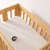 T29434,Babyletto,Plain White Muslin All-Stages Bassinet Sheet in GOTS Certified Organic Cotton