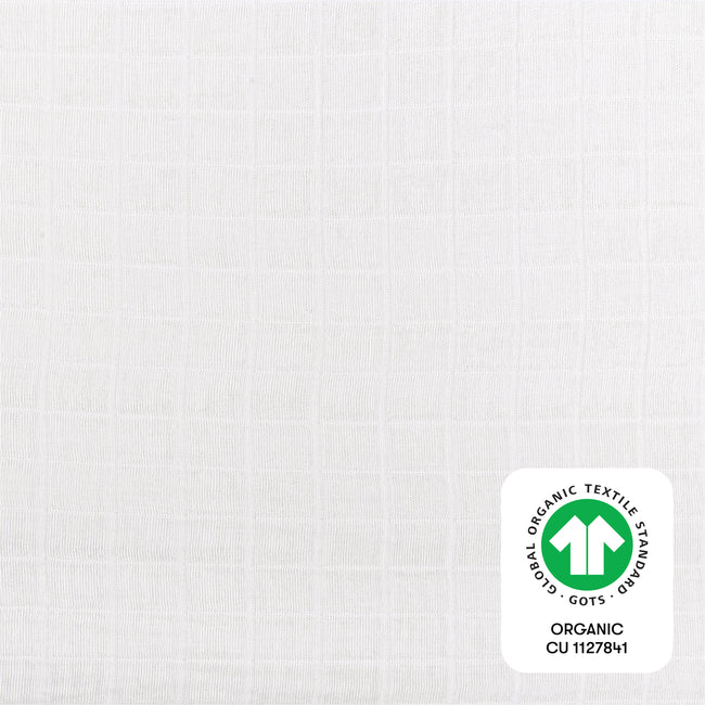 T29434,Babyletto,Plain White Muslin All-Stages Bassinet Sheet in GOTS Certified Organic Cotton