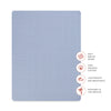 T29633DP,Babyletto,Dewdrop Muslin All-Stages Midi Crib Sheet in GOTS Certified Organic Cotton