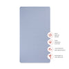 T29635DP,Babyletto,Dewdrop Muslin Crib Sheet in GOTS Certified Organic Cotton