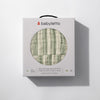 T30533,Babyletto,Moss Stripe Muslin All-Stages Midi Crib Sheet in GOTS Certified Organic Cotton