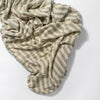 T30535,Babyletto,Moss Stripe Muslin Crib Sheet in GOTS Certified Organic Cotton
