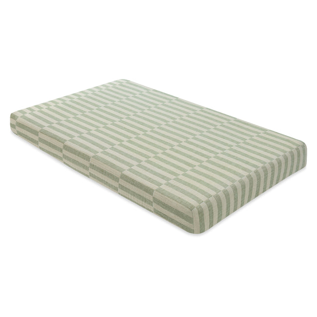 T30536,Babyletto,Moss Stripe Muslin Mini Crib Sheet in GOTS Certified Organic Cotton