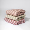 T30635,Babyletto,Cocoa Stripe Muslin Crib Sheet in GOTS Certified Organic Cotton