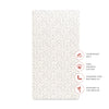 T31035IVS,Babyletto,Doodle Stars Organic Brushed Cotton Crib Sheet in Ivory with Navy Stars