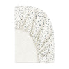 T31036IVS,Babyletto,Doodle Stars Organic Brushed Cotton Mini CribSheet in Ivory with Navy Stars