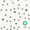 T31036IVS,Babyletto,Doodle Stars Organic Brushed Cotton Mini CribSheet in Ivory with Navy Stars