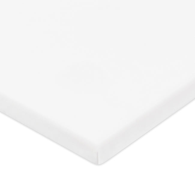 T32633BTW,Babyletto,Organic Brushed Cotton All-Stages® Midi Crib Sheet in Bright White