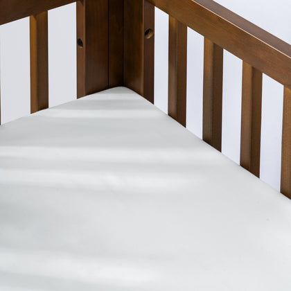 T32634BTW,Babyletto,Organic Brushed Cotton All-Stages® Bassinet Sheet in Bright White
