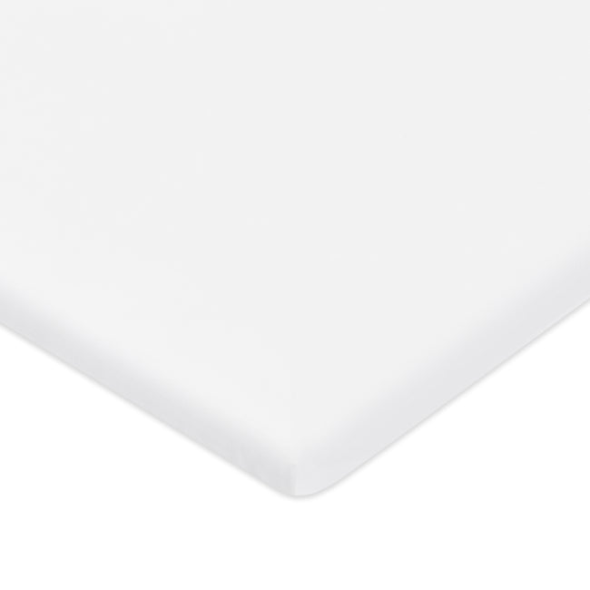 T32634BTW,Babyletto,Organic Brushed Cotton All-Stages® Bassinet Sheet in Bright White