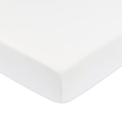 T32635BTW,Babyletto,Organic Brushed Cotton Crib Sheet in Bright White