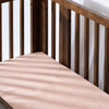 T32635DR,Babyletto,Organic Brushed Cotton Crib Sheet in Dusty Rose