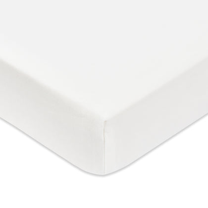 T32636BTW,Babyletto,Organic Brushed Cotton Mini Crib Sheet in Bright White