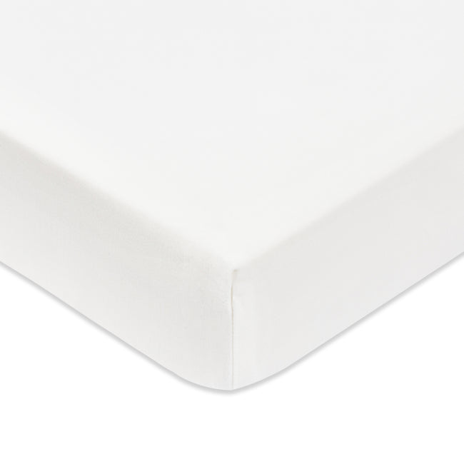 T32636BTW,Babyletto,Organic Brushed Cotton Mini Crib Sheet in Bright White
