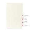 T32636I,Babyletto,Organic Brushed Cotton Mini Crib Sheet in Ivory