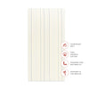 T33635ICS,Babyletto,Wonky Stripe Organic Brushed Cotton Crib Sheet in Ivory with Cool Multi-Color Stripes