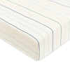 T33635ICS,Babyletto,Wonky Stripe Organic Brushed Cotton Crib Sheet in Ivory with Cool Multi-Color Stripes