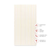 T33635IWS,Babyletto,Wonky Stripe Organic Brushed Cotton Crib Sheet in Ivory with Warm Multi-Color Stripes
