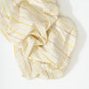 T33635IWS,Babyletto,Wonky Stripe Organic Brushed Cotton Crib Sheet in Ivory with Warm Multi-Color Stripes