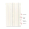 T33636ICS,Babyletto,Wonky Stripe Organic Brushed Cotton Mini CribSheet in Ivory with Cool Multi-Color Stripes