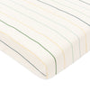 T33636ICS,Babyletto,Wonky Stripe Organic Brushed Cotton Mini CribSheet in Ivory with Cool Multi-Color Stripes