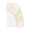 T33636IWS,Babyletto,Wonky Stripe Organic Brushed Cotton Mini CribSheet in Ivory with Warm Multi-Color Stripes