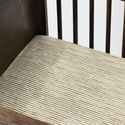 T34333AS,Babyletto,Nate Berkus x Babyletto All-Stages® Midi Sheet in Autumn Stripe
