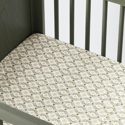 T34333JSR,Babyletto,Nate Berkus x Babyletto All-Stages® Midi Sheet in Juniper Star