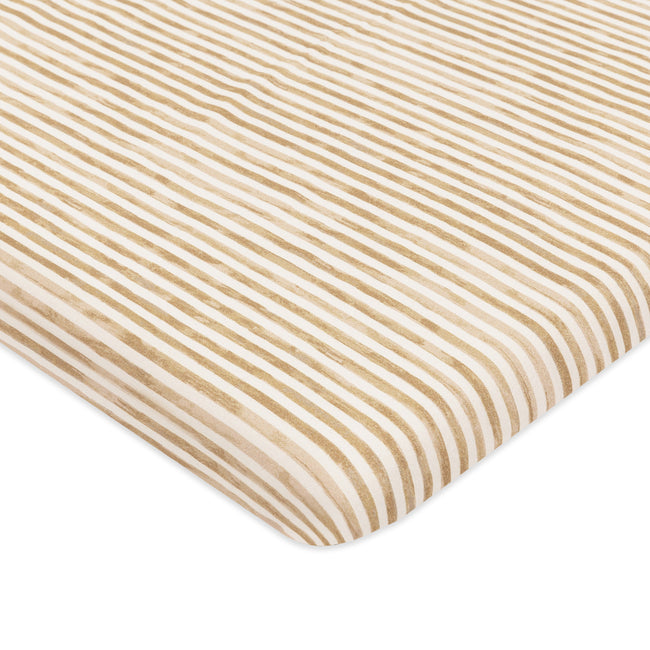 T34334AS,Babyletto,Nate Berkus x Babyletto All-Stages® Bassinet Sheet in Autumn Stripe