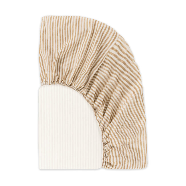 T34335AS,Babyletto,Nate Berkus x Babyletto Crib Sheet in Autumn Stripe