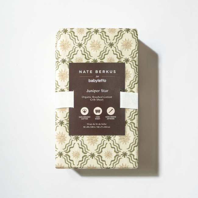 T34335JSR,Babyletto,Nate Berkus x Babyletto Crib Sheet in Juniper Star