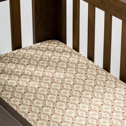 T34336ASR,Babyletto,Nate Berkus x Babyletto Mini Crib Sheet in Autumn Star