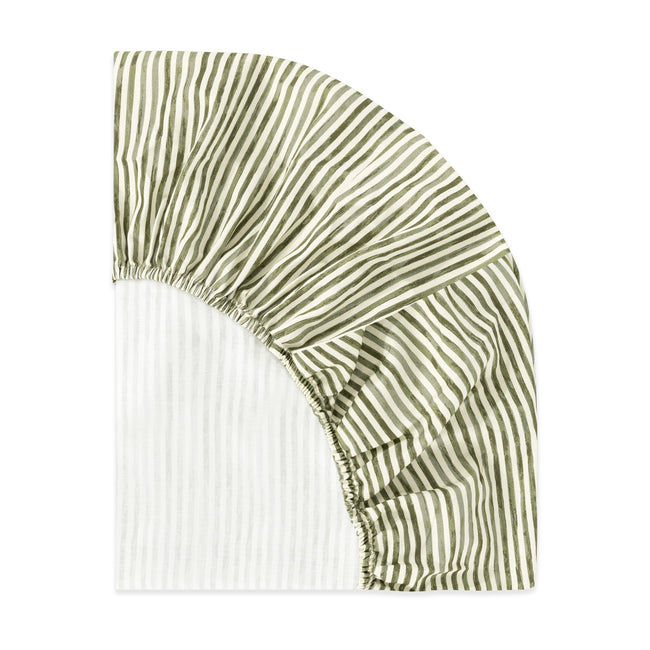 T34336JS,Babyletto,Nate Berkus x Babyletto Mini Crib Sheet in Juniper Stripe