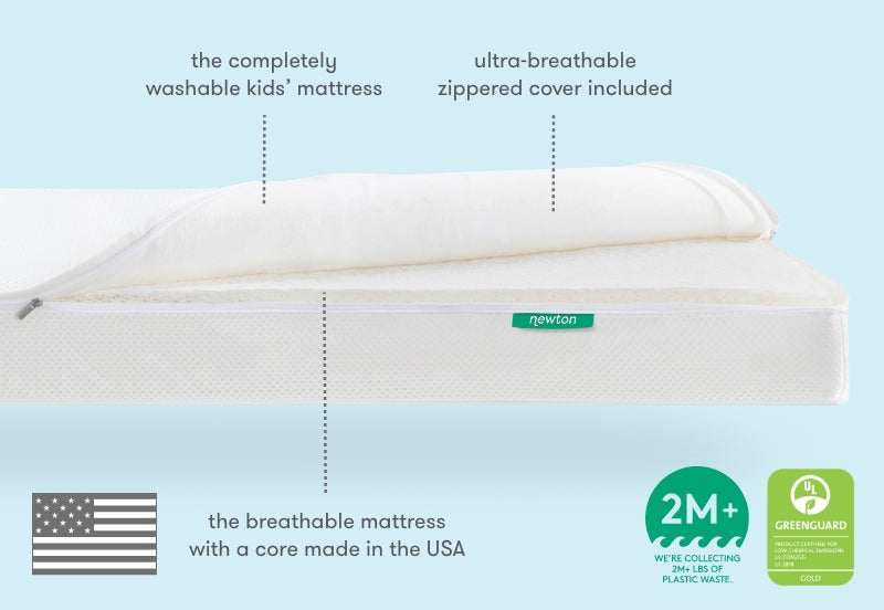 999-1602-WHT, Newton Kids' Twin Mattress | Final Sale