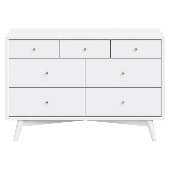 M15916W,Babyletto,Palma 7-Drawer Double Dresser  Assembled in White