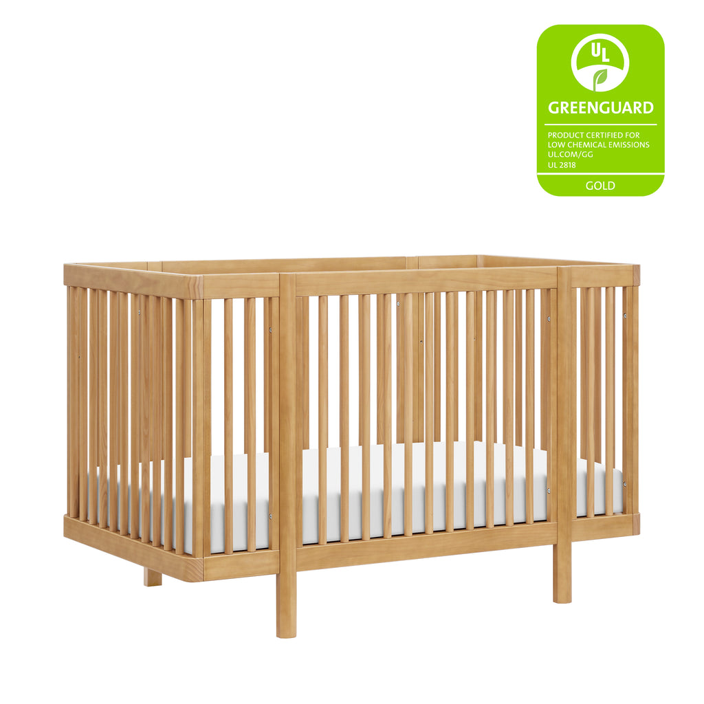 M29880HY,Babyletto,Pogo 8-in-1 Convertible Crib w/All-Stages Conversion Kits in Honey