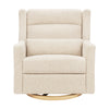 M11278ATLB,Babyletto,Kiwi Plus Chair and a Half Power Glider Recliner in Almond Teddy Loop w/ Light Wood Base